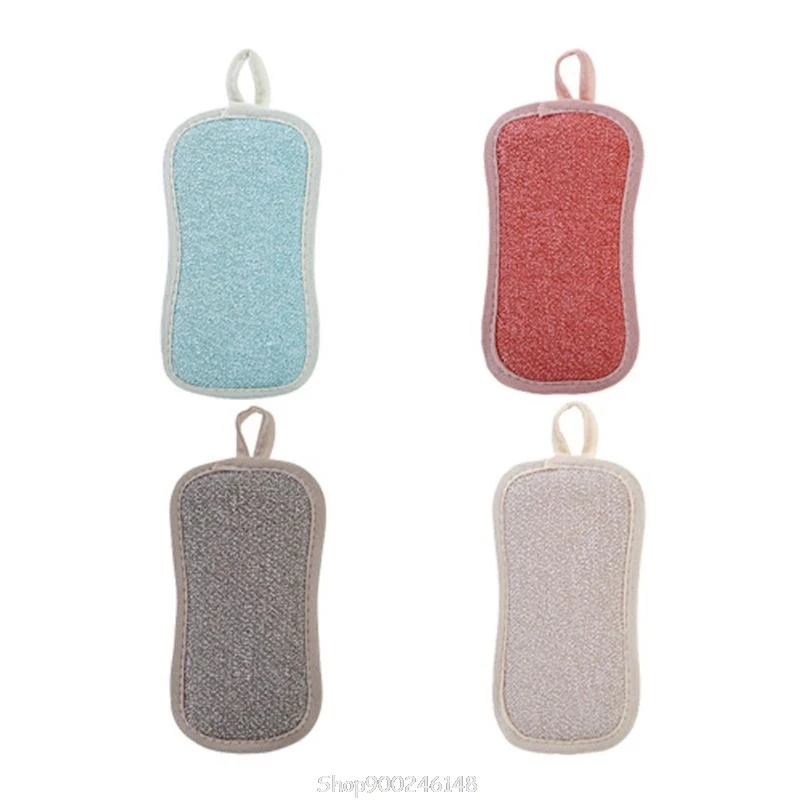 Cleaning-Cloths Sponges Scrubbing Scouring-Pad Microfiber-Dish Au13 20-Dropship 4pcs
