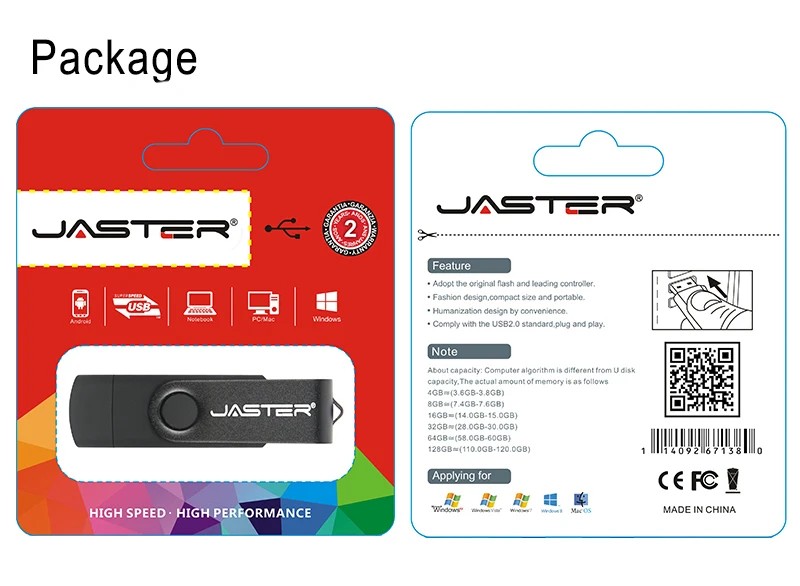 JASTER Флешка USB3.0 флеш-накопитель OTG карта памяти USB 3,0 флеш-накопитель дисковые палочки 16 Гб/32 ГБ для ПК MA автомобильные планшеты