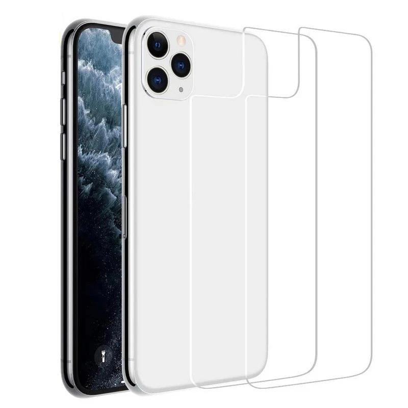 Back Tempered Glass For iPhone 11 12 13 pro max SE 20 Protective Glass case on iPhone X XS max Rear Screen Protector Glass phone screen protectors