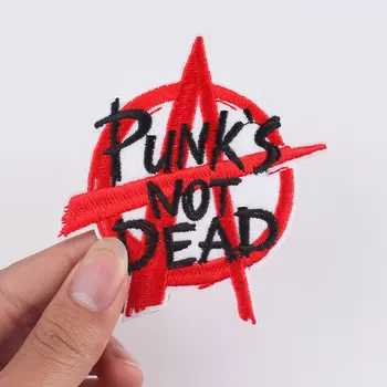 

Letter Patch Hippie Iron on Patches For Clothing Punk Style Rock Embroidered Patches On Clothes Shoes DIY Appliques Accessories