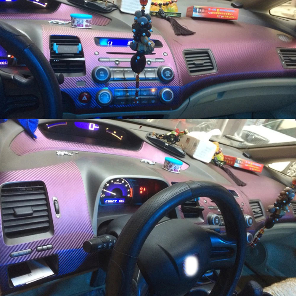 Для Honda Civic 2005-2011 внутренняя Центральная панель управления дверная ручка наклейки