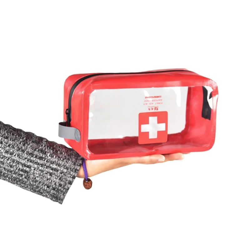 Аптечка для первой помощи аварийный медицинский аптечка сумка прозрачный ПВХ водонепроницаемый автомобильный набор сумка открытый