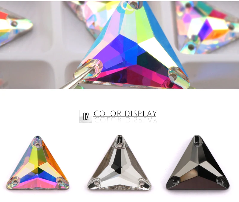 QIAO Excellen Qualität Nähen Auf Stein 10 Farben Kristall Glas Strass Nähen Zubehör DIY Kleid Kleid Machen Handwerk Desig – Detail 8