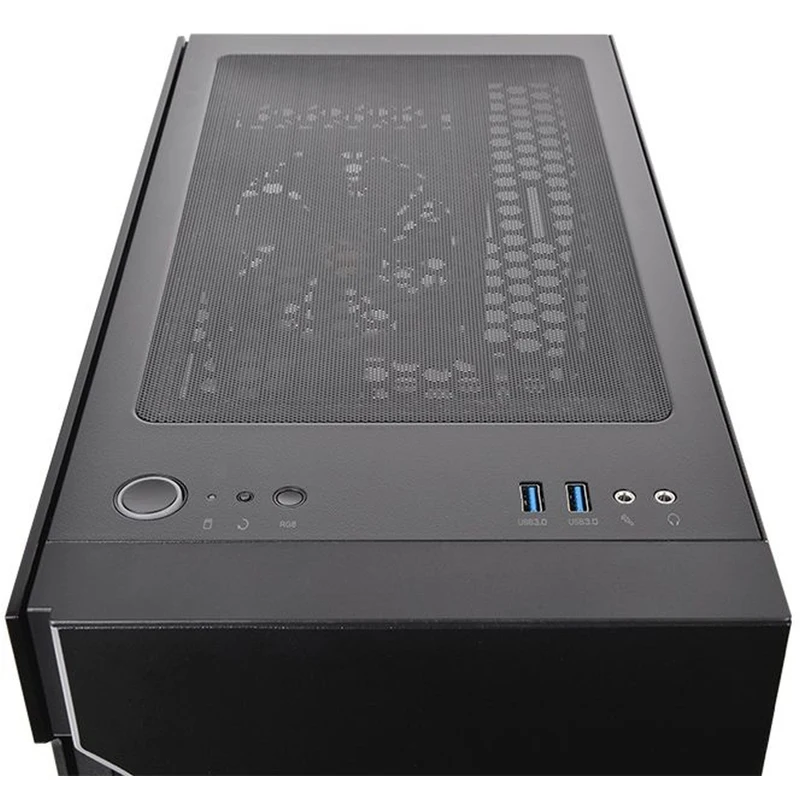 Корпус Thermaltake H200 TG RGB черный без БП ATX 2xUSB3.0 audio bott PSU