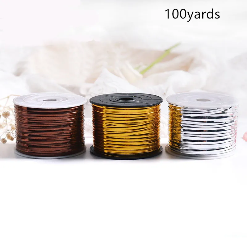 

100yards PET Film Binding Wire Florist Bouquet Decoratio DIY Bread Seal Manual Baking Packaging Materials