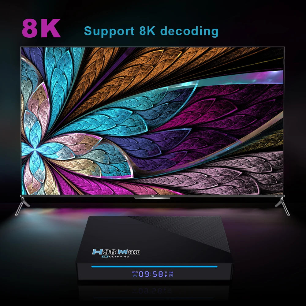 New Smart TV BOX Android 11 H96 Max RK3566 2.4G 5G Wifi BT 4.0 4GB 32GB 8GB 64GB H96max 8K TV Box Google Play Android 11.0