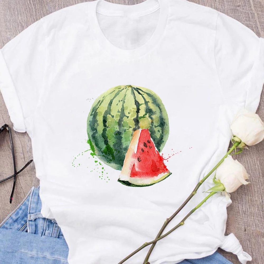 Watermeloen Fruit Gedrukt Kleding 90S Vintage Vrouwelijke Kawaii  Veelzijdige Populaire Vrouwen Gildan Tops Cratoon Pinted Kleding  Tshirt|T-shirts| - AliExpress
