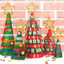 

Kid Creative Handmade Toys DIY Cartoon Colorful Christmas Tree Fun Non-woven Educational Toys