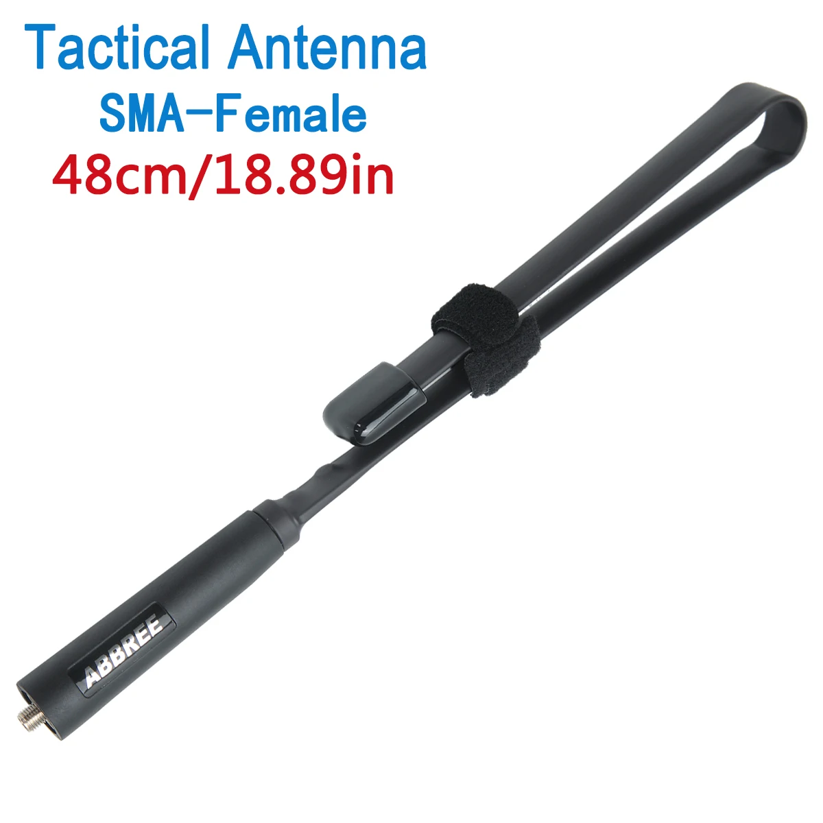 ABBREE CS тактическая Складная антенна SMA Female Dual Band VHF UHF 144/430Mhz для раций Baofeng UV 5R