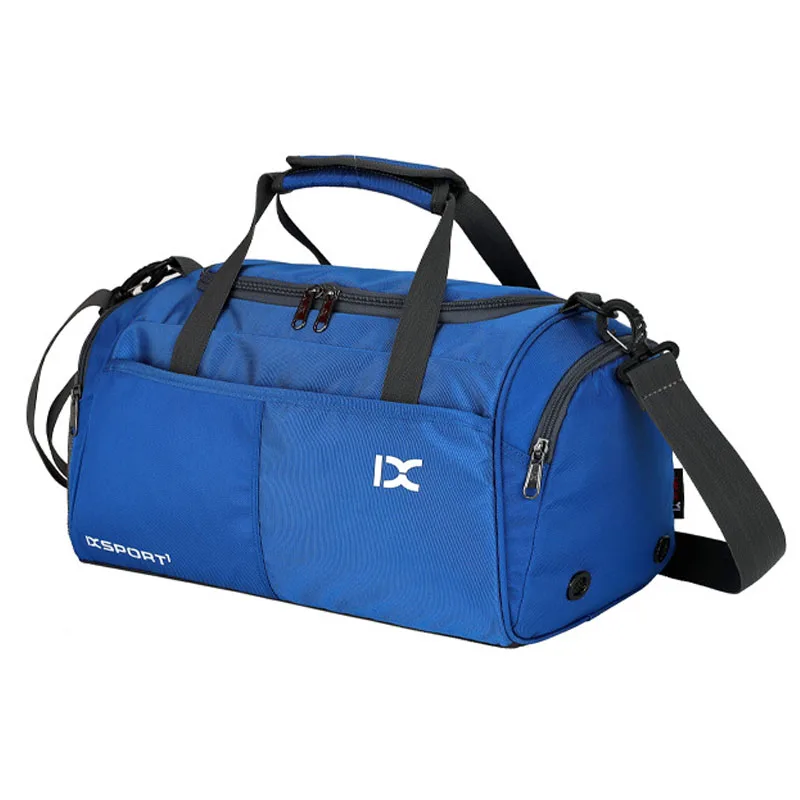 Тренировочные спортивные сумки для фитнеса и путешествий, спортивная сумка, сумки на плечо, сухие туфли для водных прогулок для женщин, мужчин, Sac De Sport Duffel - Цвет: blue