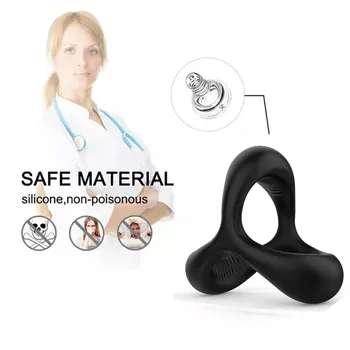 Male Silicone Penis Rings Scrotum Bind Delay Ejaculation Cock Ring Sexy Erection Rings Couple Lover Sex Shop Sex Toys For Men 4