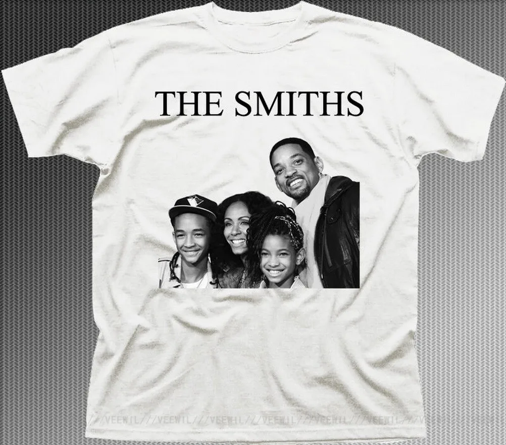 Забавная хлопковая Футболка The SMITHS Will Smith Family с принтом музыкальных рок базовые