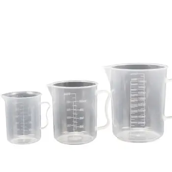 

5PCS Plastic Graduated Cylinders& 5PCS Plastic Beakers M17F