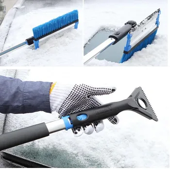 

6 In 1 Detachable Car Ice Scraper Snow Shovel Car Winter Window Windshield Cleaning Tools Multifunctional Scraping Tool Supplies