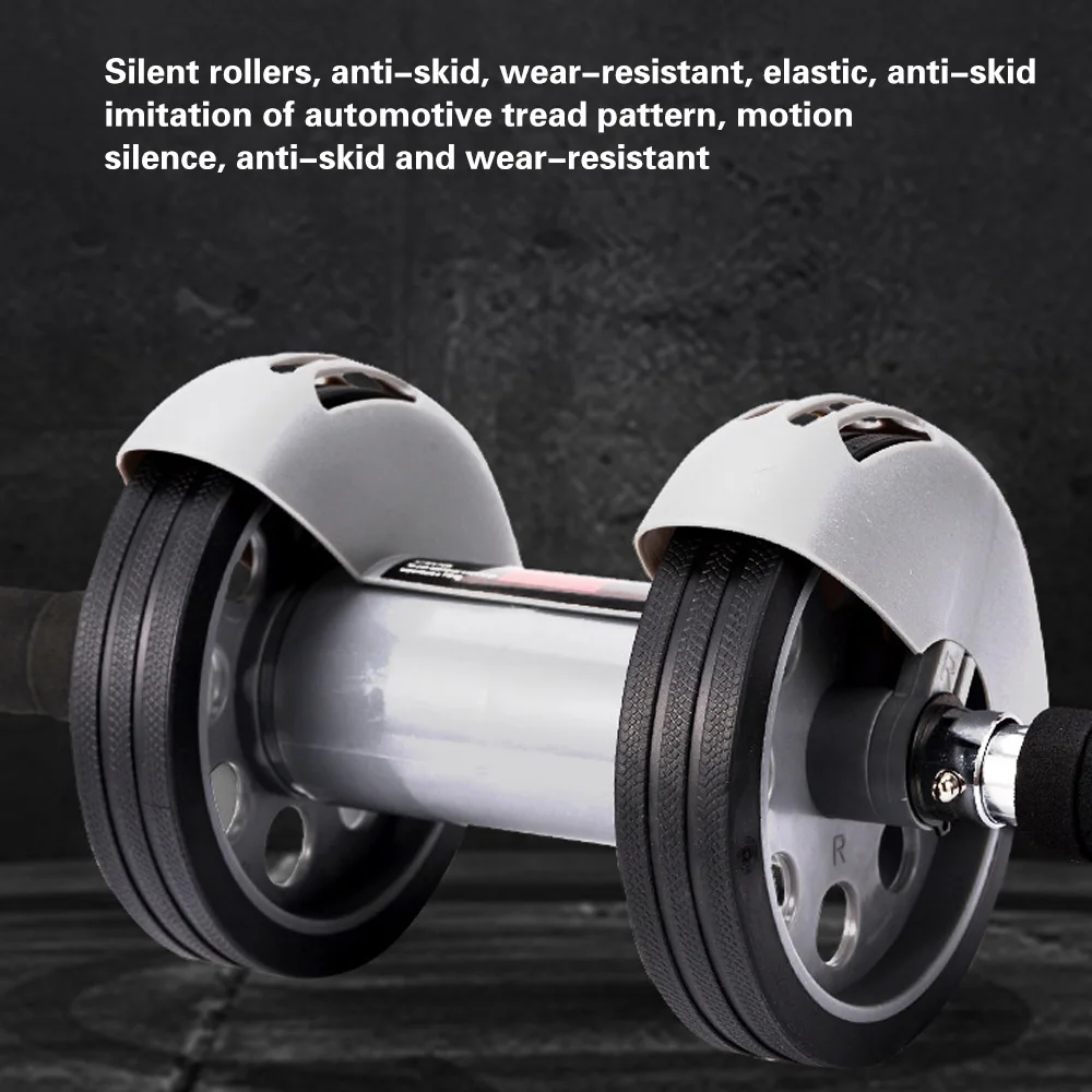 FDBRO Reduce Belly Two-Wheeled Abdomen Machine Abdominal Muscle Roller Automatic Rebound Wheel Home Exercise Fitness Equipment