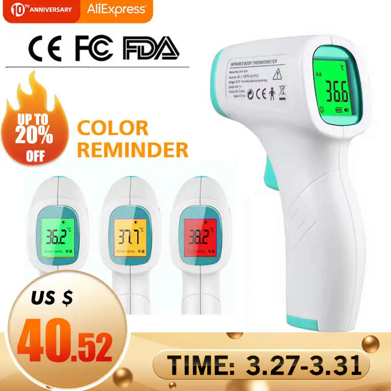 

infrared thermometer medical forehead Portable portable contactless child Portable body / object temperature measurement device
