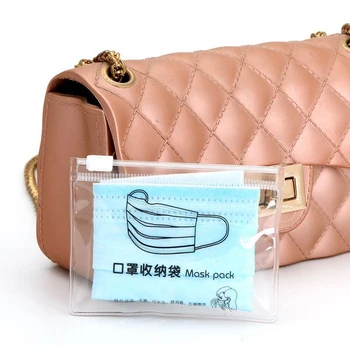 

Portable Face Mask Storage Folder Reusable Silicone Organizer Storage Bag For Disposable Mask Pouch Case Mask Storage