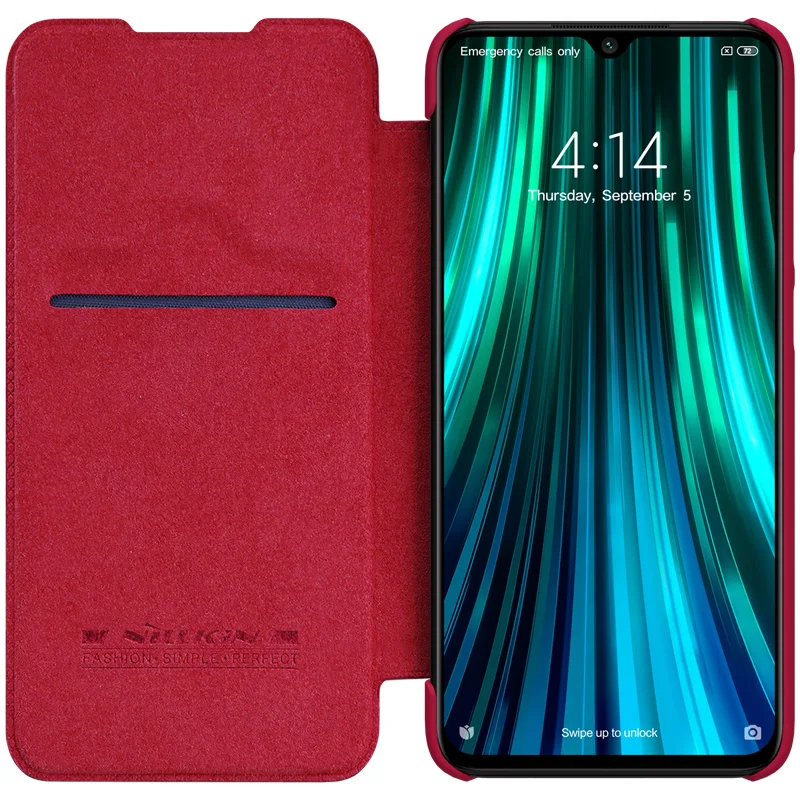 Кожаный флип-чехол Nillkin Qin для Xiaomi Redmi Note 8 Pro 8T