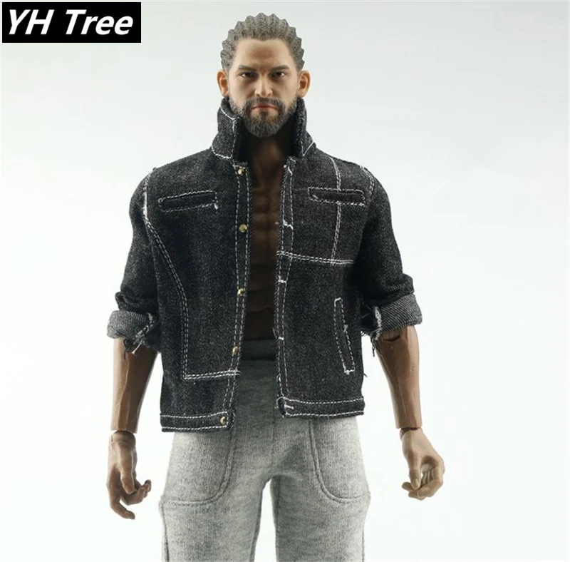 

1/6 Scale Male Denim jacket Short loose fitfor Clothes Accessory Soldiers Trend Coat for 12" Figure Available in three colors