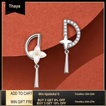 

Thaya Fritillary Flower Earring Fashion Charming Crystal Zircon Stud Ear For Women 2020 Earrings Jewelry Fine Jewelry Gift
