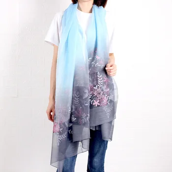 

Women's Scarf for Spring and Autumn for Mother Summer Sunscreen blanket luxury scarfs for ladies silk scarves long