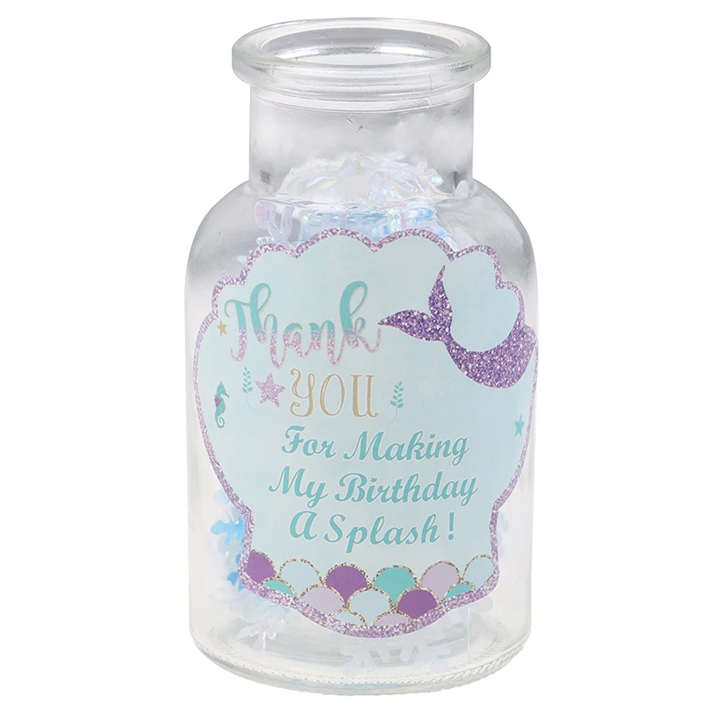 40pcs/pack Party Favors Mermaid Birthday Decorations Thank You Sea Shell Label Sticker | Дом и сад