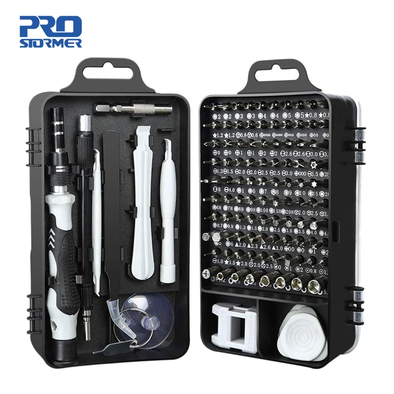 

PROSTORMER 115 in 1 Screwdrivers Set Magnetic Torx Hex Bit Screw Driver Phone/Computer Repair Hand Tools Multitools Kit