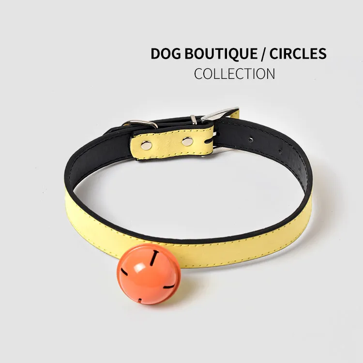 Pet Cat leather Collars With Bells Charm Adjustable Fashion Necklace Collar For Little Dogs Supplies | Дом и сад