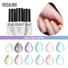 ROSALIND Гель-лак для ногтей желе УФ-гель гибридные лаки для наращивания ногтей грунтовка Гель-лак Полупостоянный дизайн ногтей