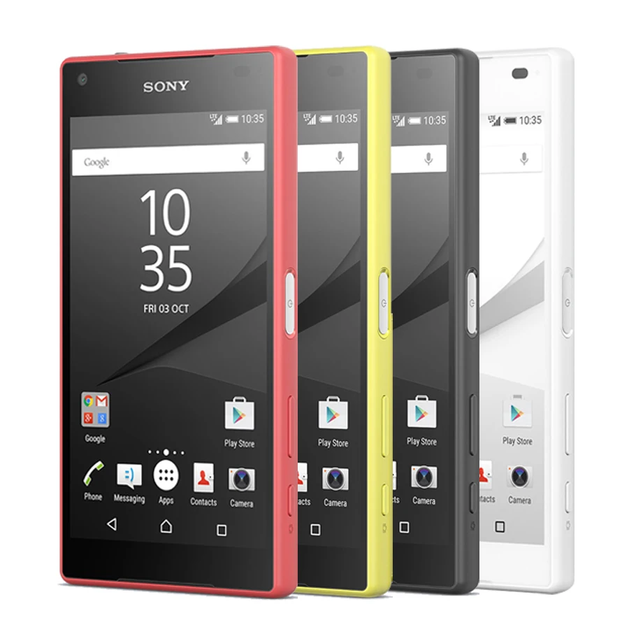 4," 2 ГБ 32 ГБ sony Xperia Z5 Compact E5823 мобильный телефон E 5823 4G Snapdragon 810 Восьмиядерный 2700 мАч 23MP NFC Смартфон