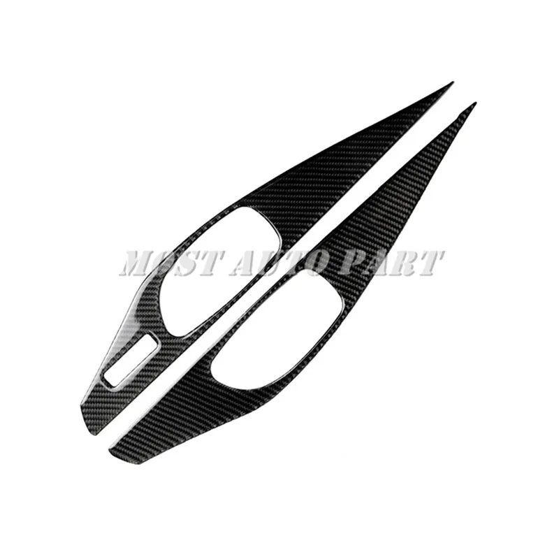 Углеродное волокно автомобильной двери панелей, ручек Накладка для Infiniti Q60 купе 2013
