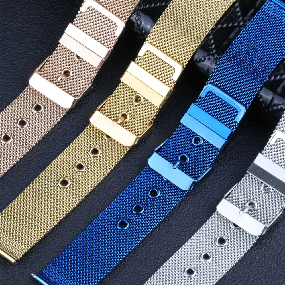 Quick Release Milanese Watchband For Smart DW Watch 10mm 12mm 14mm 16m 18mm 20mm 22mm Watch Band For skmei DW Pagani Design