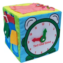 Детские блоки игры учатся одевать Обучающие игрушки подарок на день рождения мягкие милые детские игры дошкольного возраста ткань