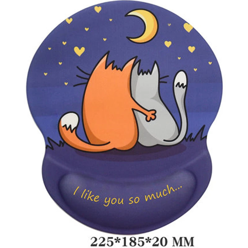 I Like You Милый коврик для мыши на запястье, для офиса, анимация, восхитительный домашний Коврик Для Мыши для ПК, ноутбука - Цвет: I Like You