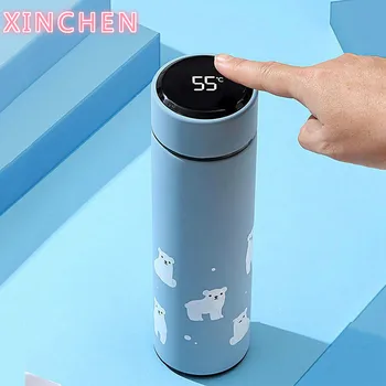 

XINCHEN 450ML Temperature LED Display Thermos Coffee Tea Milk Mug Vacuum Flasks Stainless Steel Water Bottle for Travel Car