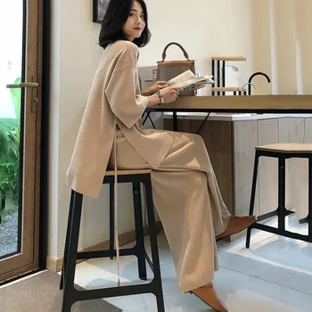 

TVVOVVIN Spring Vintage Women Two Piece Set V Neck 3xl Long Sleeve Zipper Patchwork Ribbons Female Clothing 2019 Fashion B795