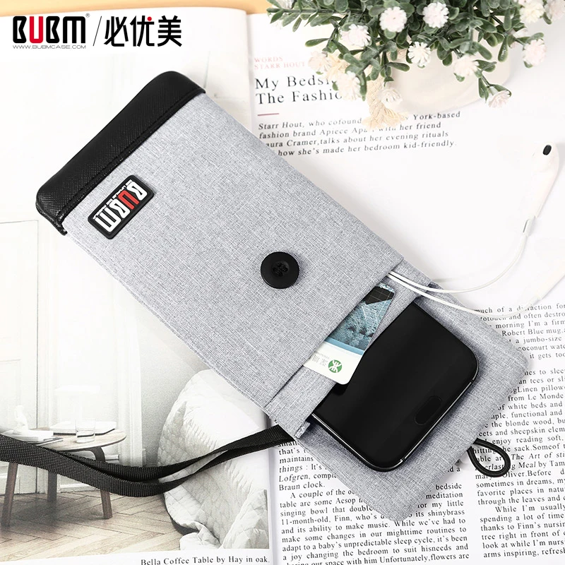 

BUBM Casual Fashion Cell phone Neck Pouch Crossbody Bag with Credit Card Holder For all phone models