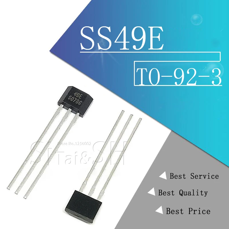 10pcs 49E Hall element OH49E SS49E sensor Effect Sensor new | Электронные компоненты и принадлежности