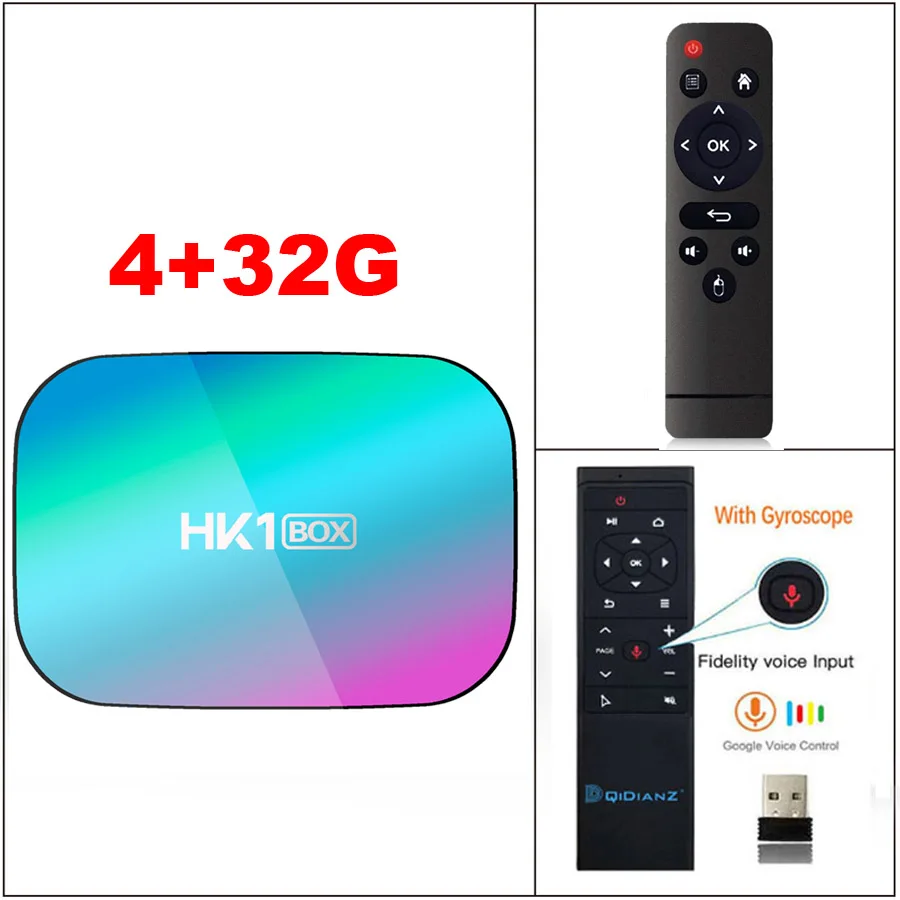 HK1BOX 4 Гб 128 Гб 8K Amlogic S905X3 Smart tv BOX Android 9,0 двойной Wifi 1080P 4K Youtube ТВ-приставка PK X96AIR X3 A95XF3 - Цвет: 4G32G VOICE CONTROL