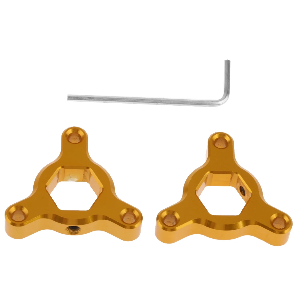 Pair Motorcycle CNC Front Hexagon Anodized Fork Preload Adjusters 14mm for Yamaha MT-09 Tracer/ Tracer 900 2015-2016