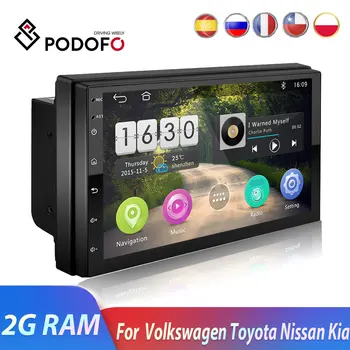 

Podofo 2 Din Android Car Multimedia Video Player Universal 2DIN Stereo Car radio For Volkswagen Nissan Hyundai Kia Toyota radio