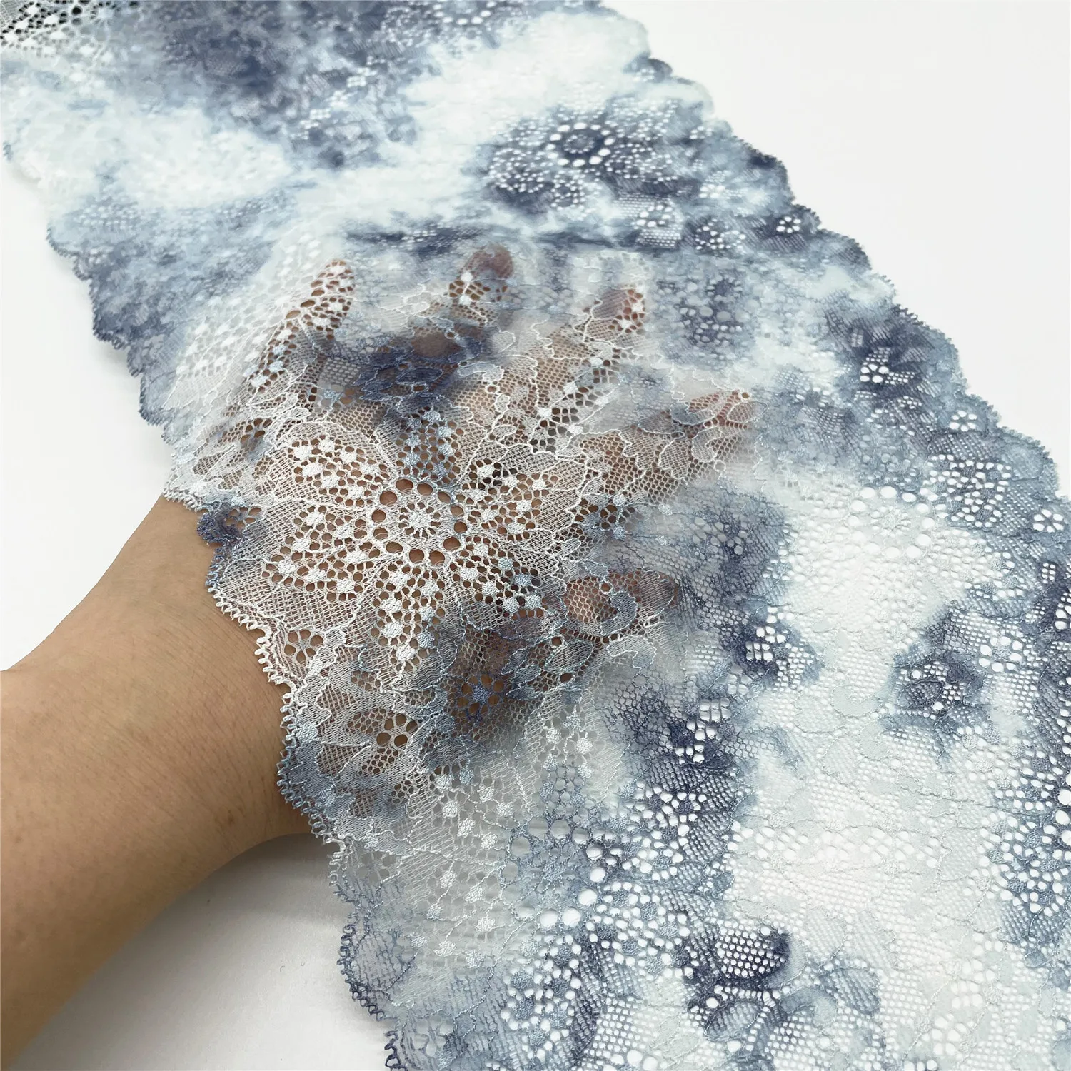 3y/lot Width 20cm Elastic Stretch Lace Trim 3