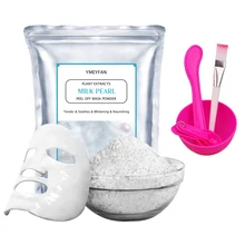 Nature Milk Pearl Powder Seaweed Mask Whitening Nourishing Jelly Mask Powder Facial Shrink Pores Acne Remove Seaweed Alga Mask