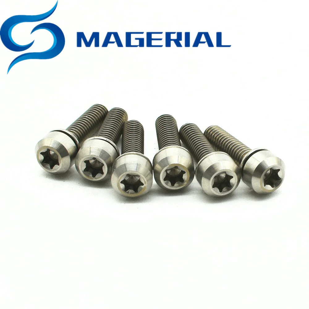 Ti Bolt M4 10 12 16 20mm W/captive Washer Titanium Bolts Gold Rainbow