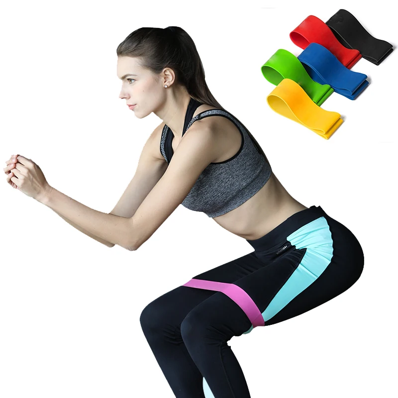 

50cm Pilates Resistance Bands Workout Rubber Loop Sport Elastic Training Fitness Crossfit Power Strength Yoga Training Exercise