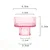 Nordic Pink Glass Candlestick European Taper Candles Holders Table Candle Stand Small Tealight candle holder Home Decoration 9