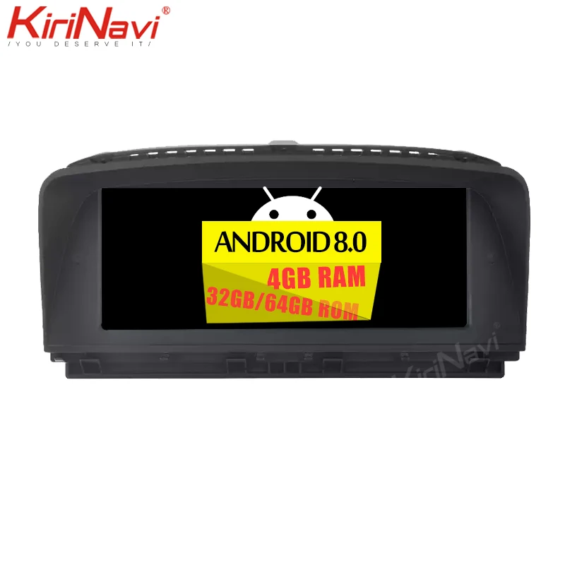 Мультимедийный автомобильный dvd плеер KiriNavi 8 ядер 4 + 64 ГБ дюйма 2din Android 0 для BMW 7