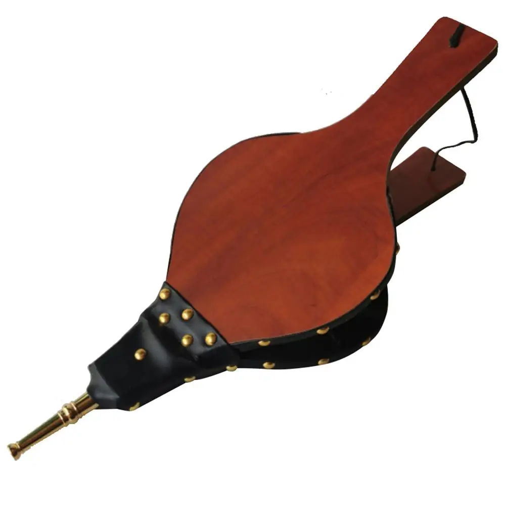 High Quality Fireplace Bellows Manual Large Air Blower MDF Fireplace Tool for Outdoor Camping Barbeque Grill Chimney