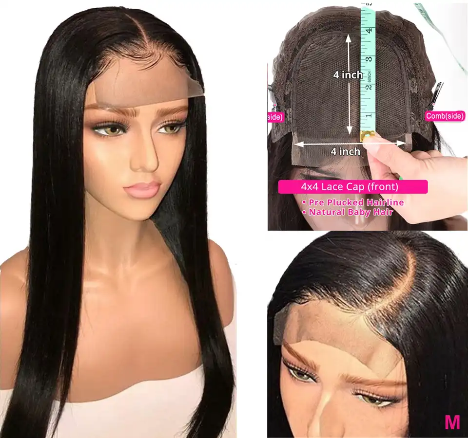 4x4 lace closure wig Clearance