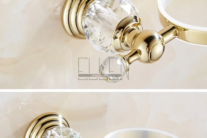Vidric Роскошные хрустальные латунные золотые полки для ванной комнаты держатель для шампуня угловая корзина для ванной Аксессуары для ванной комнаты Аксессуары для ванной EL30023
